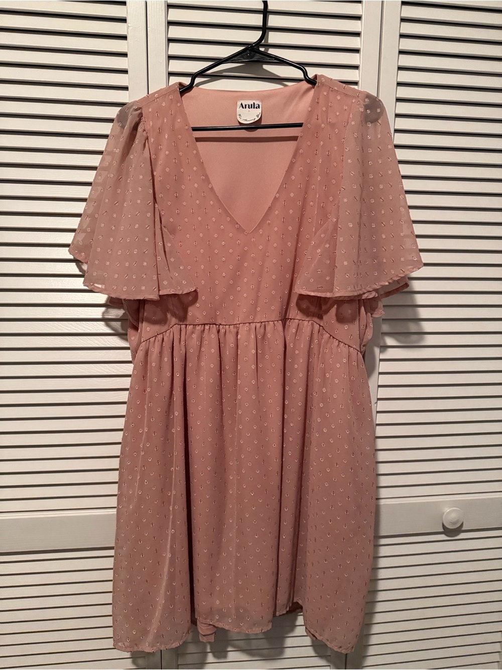 ARULA Flutter Sleeve Dress